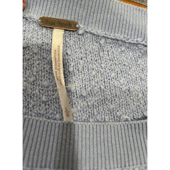 Free People Found My Friend Pullover Sweater Texture Boucle Long Sleeve L NWOT - Picture 7 of 7